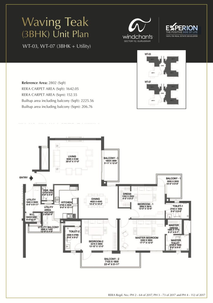 Experion Windchants Floor Plan